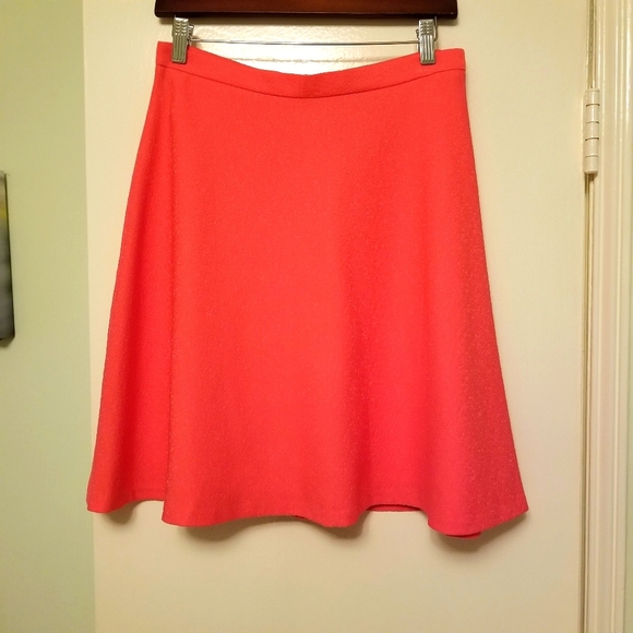 Ann Taylor Factory Textured Pink Skirt - Picture 1 of 6